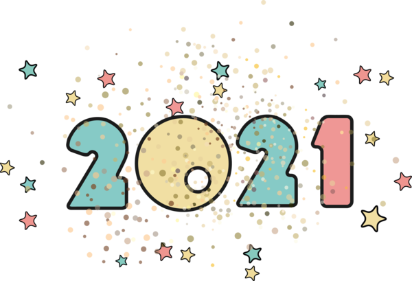 Transparent New Year Design Cartoon Line for Happy New Year 2021 for New Year