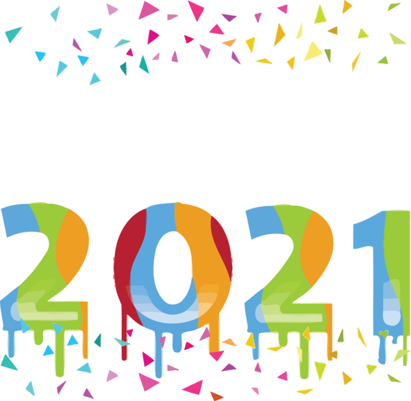 Transparent New Year Line Meter Design for Happy New Year 2021 for New Year