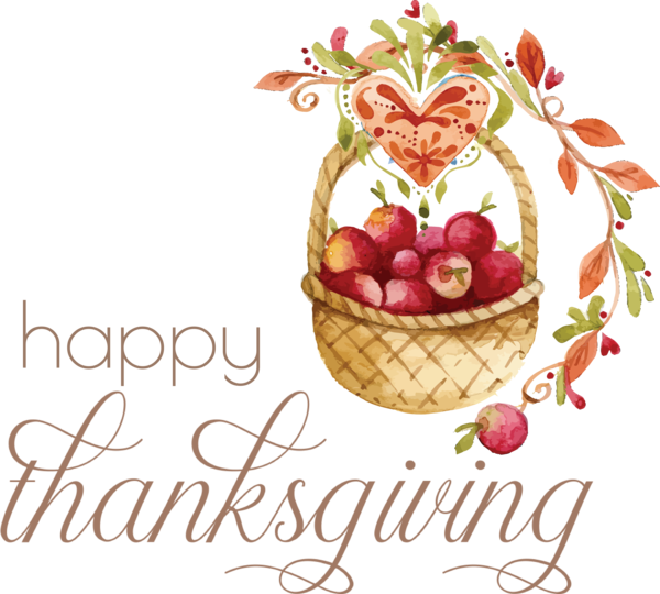 Transparent Thanksgiving Apple Gift basket Baking for Happy Thanksgiving for Thanksgiving