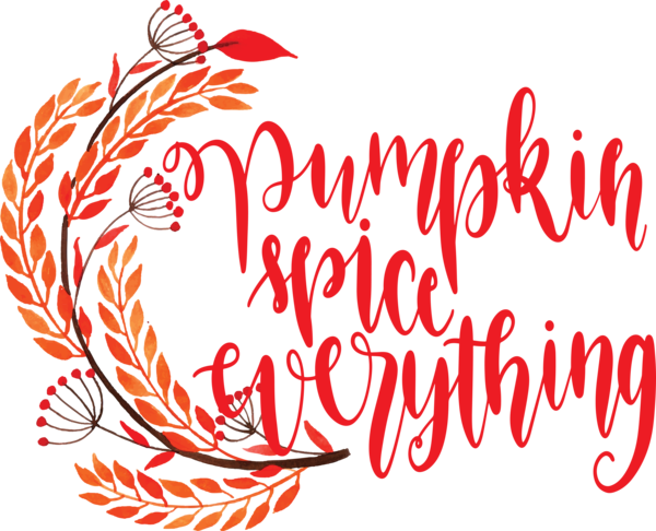 Transparent Thanksgiving Flower Design Calligraphy for Thanksgiving Pumpkin for Thanksgiving