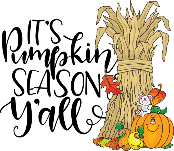 Transparent Thanksgiving Flower Cartoon Tree for Thanksgiving Pumpkin for Thanksgiving