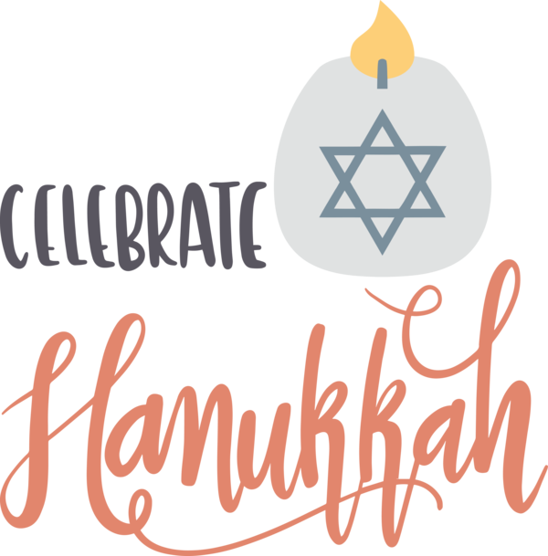 Transparent Hanukkah Icon Star of David Menorah for Happy Hanukkah for Hanukkah