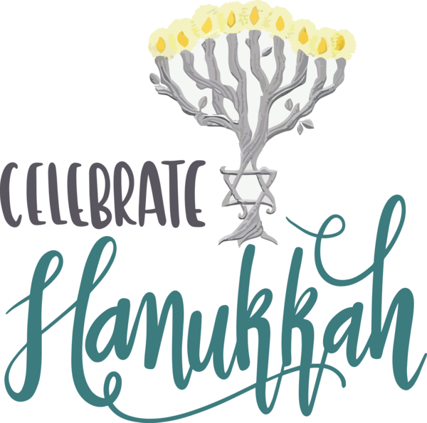 Transparent Hanukkah Design Silhouette Cartoon for Happy Hanukkah for Hanukkah