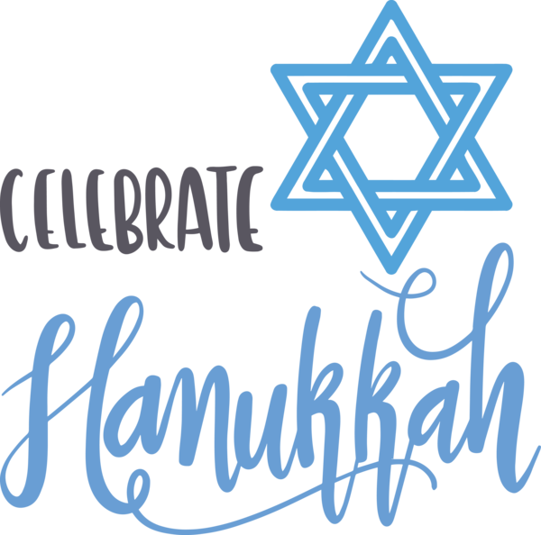 Transparent Hanukkah Star of David Kiddush Menorah for Happy Hanukkah for Hanukkah