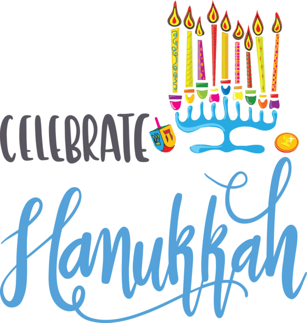 Transparent Hanukkah Logo Cartoon Silhouette for Happy Hanukkah for Hanukkah
