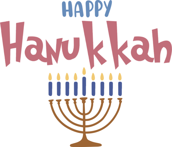 Transparent Hanukkah Logo Hanukkah Candle holder for Happy Hanukkah for Hanukkah
