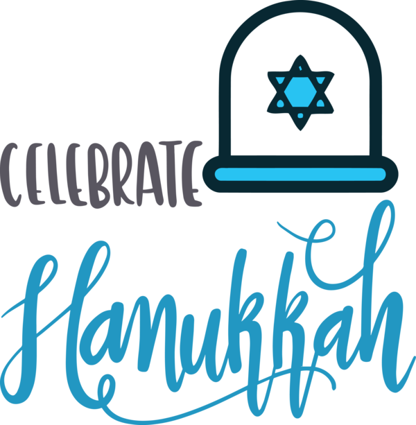 Transparent Hanukkah Cartoon Logo Silhouette for Happy Hanukkah for Hanukkah