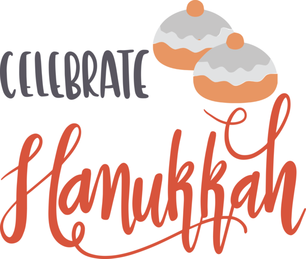 Transparent Hanukkah Cartoon Logo Silhouette for Happy Hanukkah for Hanukkah