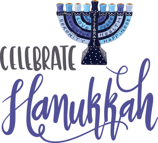 Transparent Hanukkah Menorah Hanukkah Blue for Happy Hanukkah for Hanukkah