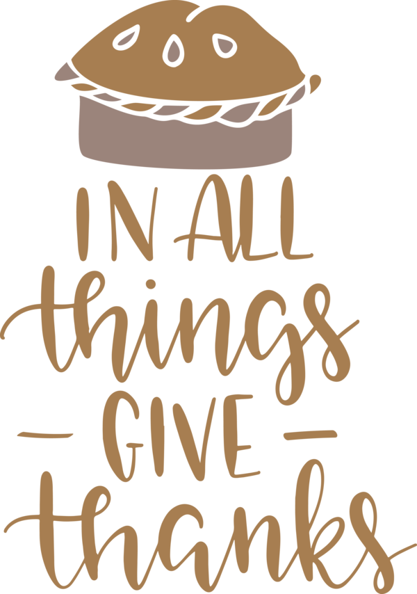 Transparent Thanksgiving Logo Calligraphy Meter for Give Thanks for Thanksgiving