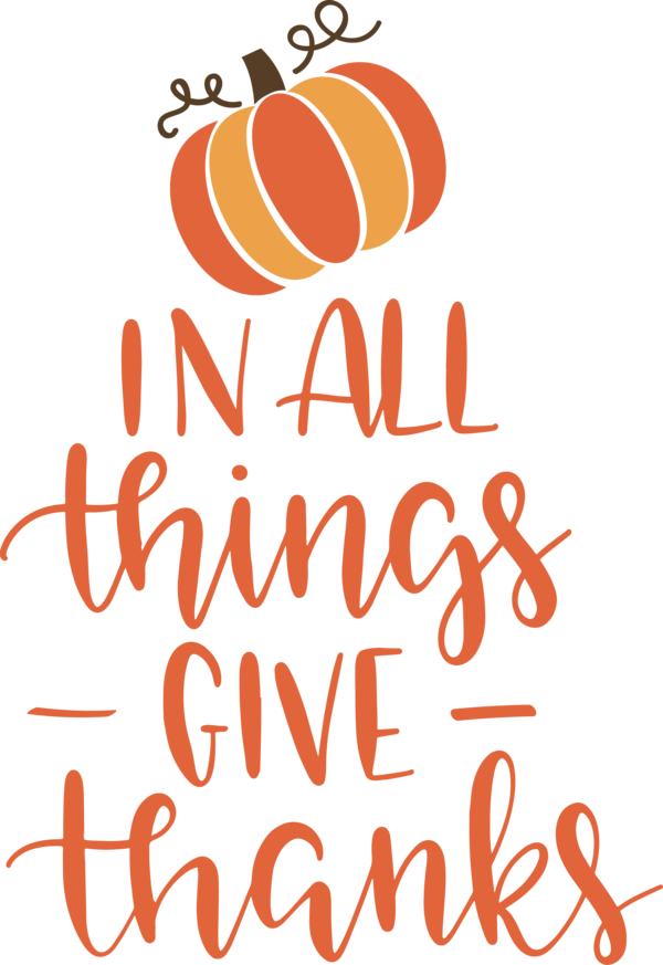 Transparent Thanksgiving Logo Calligraphy Meter for Give Thanks for Thanksgiving