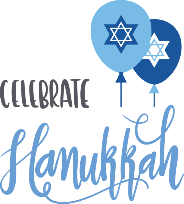 Transparent Hanukkah Logo Design Cartoon for Happy Hanukkah for Hanukkah
