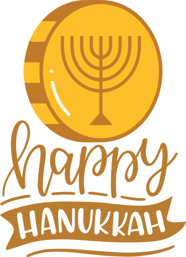 Transparent Hanukkah Logo Symbol Commodity for Happy Hanukkah for Hanukkah