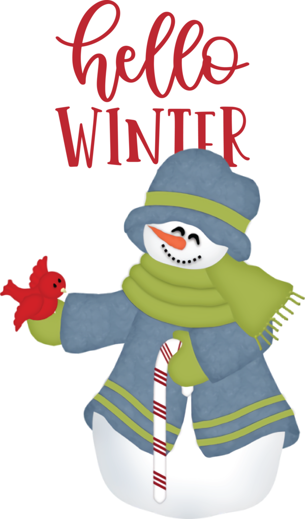 Transparent Christmas GIF Snowman for Hello Winter for Christmas