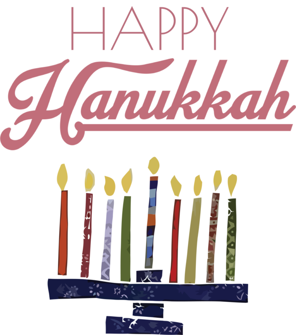 Transparent Hanukkah Line Meter Font for Happy Hanukkah for Hanukkah