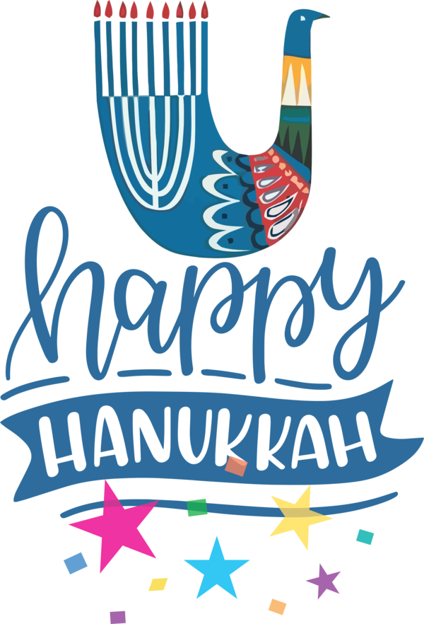 Transparent Hanukkah Logo Design Line for Happy Hanukkah for Hanukkah