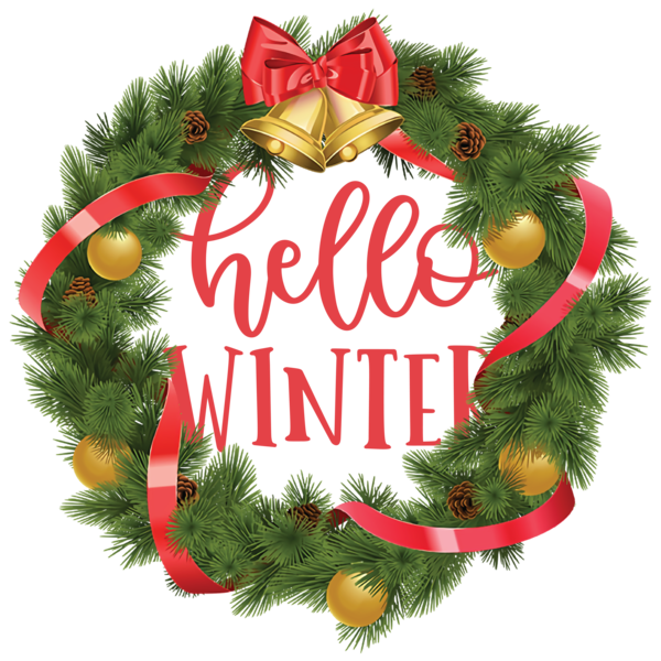 Transparent Christmas Christmas Day Wreath Royalty-free for Hello Winter for Christmas