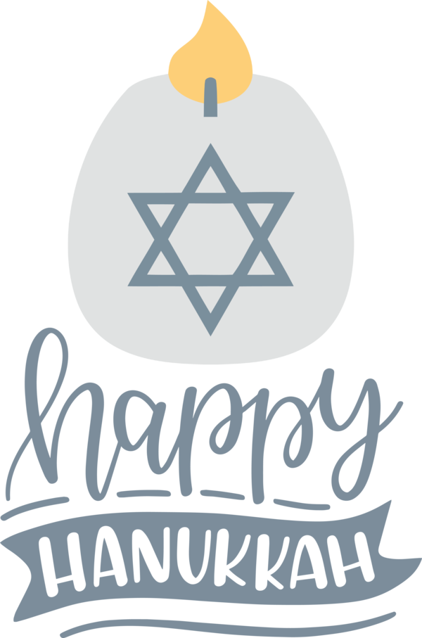 Transparent Hanukkah Logo Symbol Design for Happy Hanukkah for Hanukkah