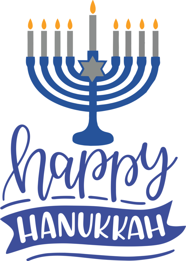 Transparent Hanukkah Logo Hanukkah Candle holder for Happy Hanukkah for Hanukkah