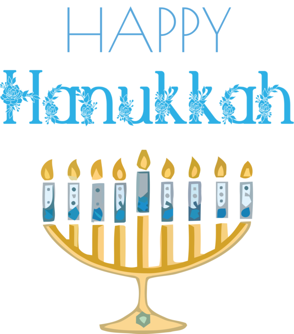 Transparent Hanukkah Hanukkah Menorah Holiday for Happy Hanukkah for Hanukkah