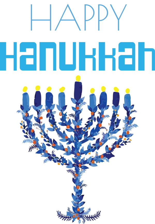 Transparent Hanukkah Hanukkah Menorah Dreidel for Happy Hanukkah for Hanukkah