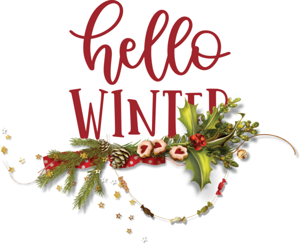 Transparent Christmas Floral design Holly Christmas Day for Hello Winter for Christmas