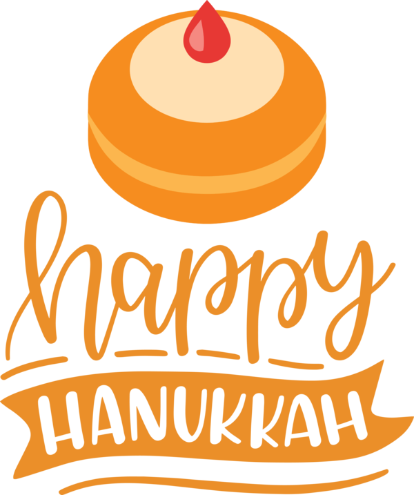Transparent Hanukkah Logo Line Text for Happy Hanukkah for Hanukkah