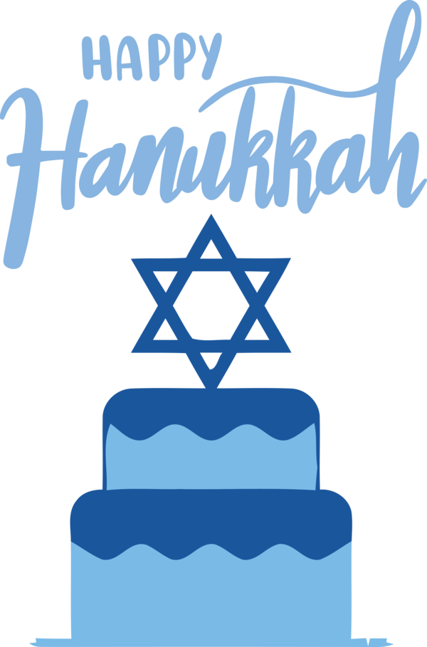 Transparent Hanukkah Logo Star of David Line for Happy Hanukkah for Hanukkah