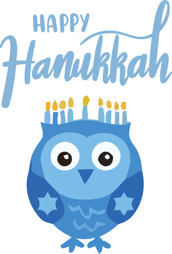 Transparent Hanukkah Birds Cartoon Beak for Happy Hanukkah for Hanukkah