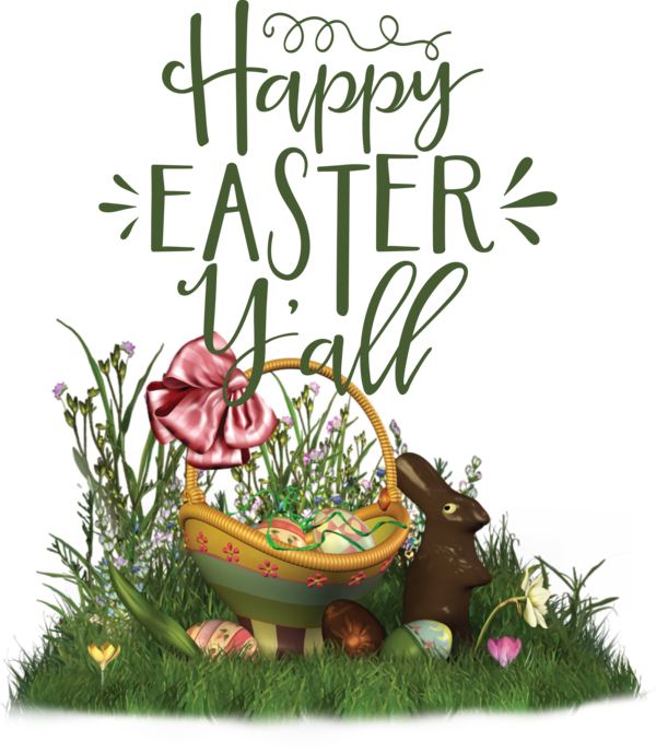 Transparent Easter Easter basket Easter Bunny Holiday for Easter Day for Easter