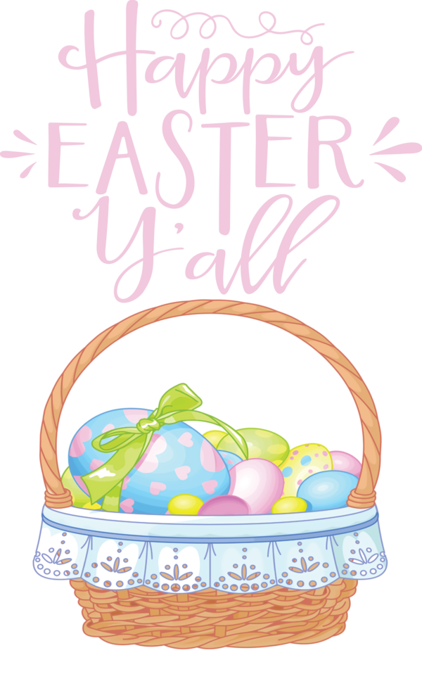 Transparent Easter Easter Bunny Easter basket Easter egg for Easter Day for Easter