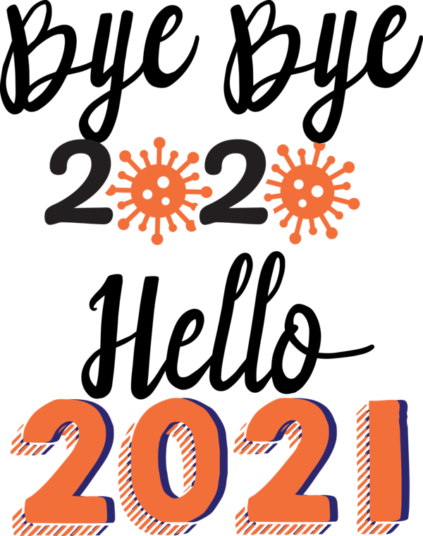 Transparent New Year Drawing New Year HELLO 2021 for Welcome 2021 for New Year