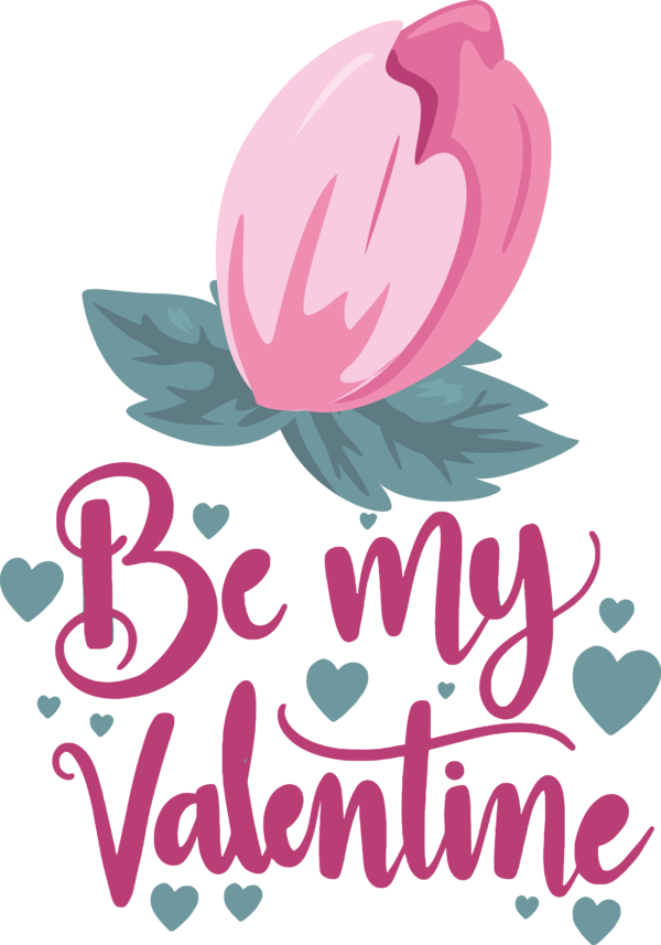 Transparent Valentine's Day Flower Design Logo for Valentines for Valentines Day