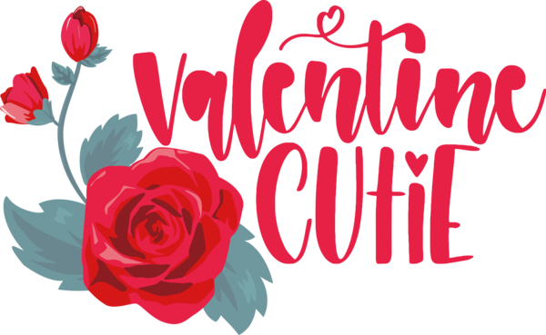 Transparent Valentine's Day Floral design Garden roses Greeting card for Valentines for Valentines Day