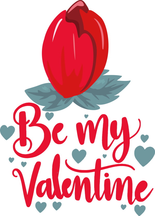 Transparent Valentine's Day Flower Logo Petal for Valentines for Valentines Day