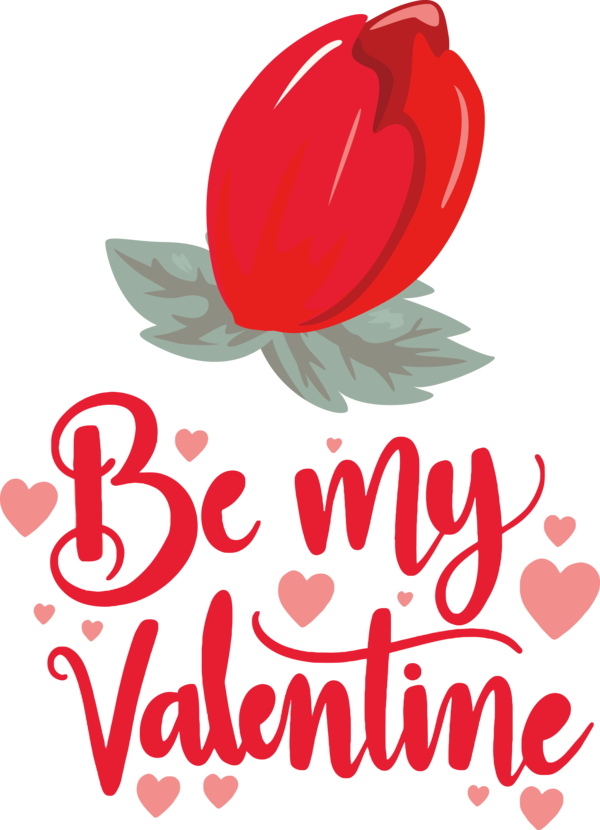 Transparent Valentine's Day Flower Greeting card Logo for Valentines for Valentines Day