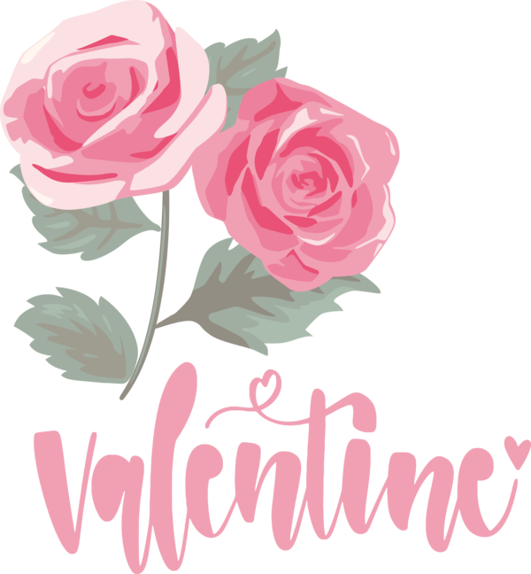 Transparent Valentine's Day Floral design Flower Design for Valentines for Valentines Day
