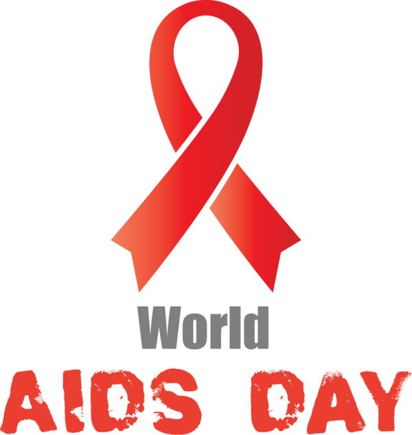 Transparent World Aids Day Logo Red Meter for Aids Day for World Aids Day