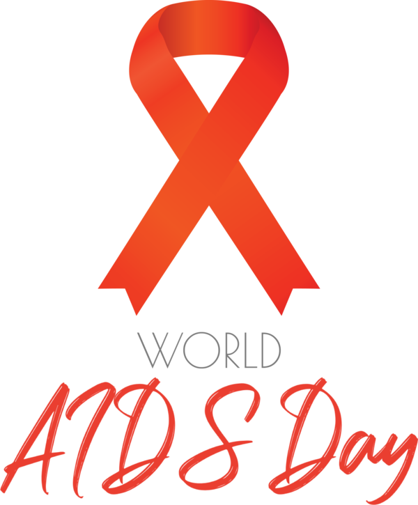 Transparent World Aids Day Logo Symbol Sign for Aids Day for World Aids Day