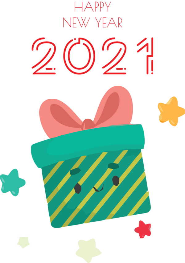 Transparent New Year Icon Design Cartoon for Happy New Year 2021 for New Year