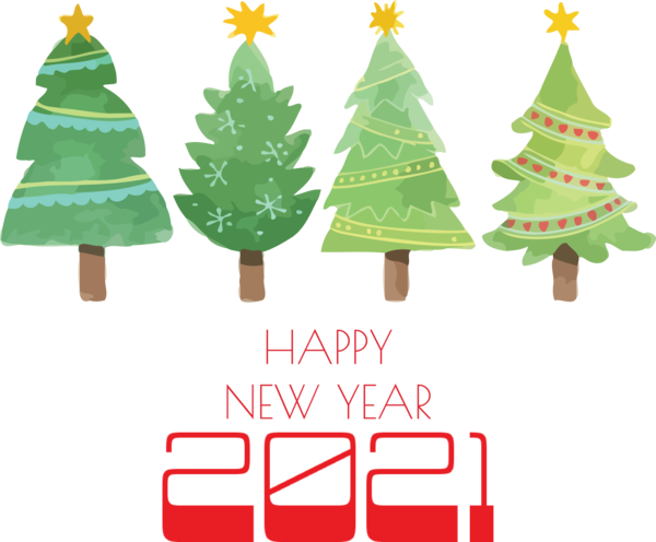 Transparent New Year Christmas Day Christmas tree Christmas decoration for Happy New Year 2021 for New Year