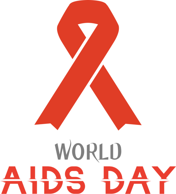Transparent World Aids Day Logo Line Meter for Aids Day for World Aids Day
