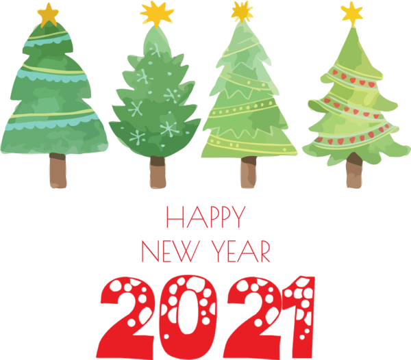 Transparent New Year Christmas tree Christmas Day Santa Claus for Happy New Year 2021 for New Year