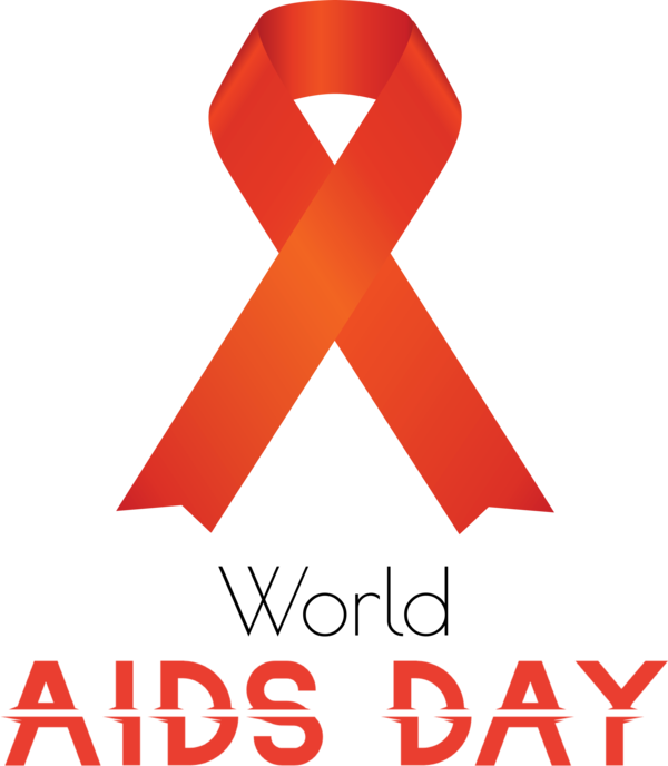 Transparent World Aids Day Logo Symbol Design for Aids Day for World Aids Day