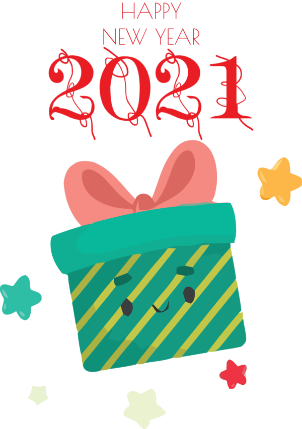 Transparent New Year Icon Design Computer for Happy New Year 2021 for New Year