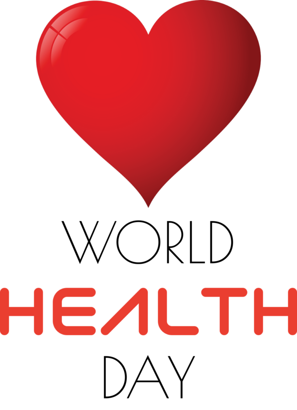Transparent World Health Day Valentine's Day Line M-095 for Health Day for World Health Day