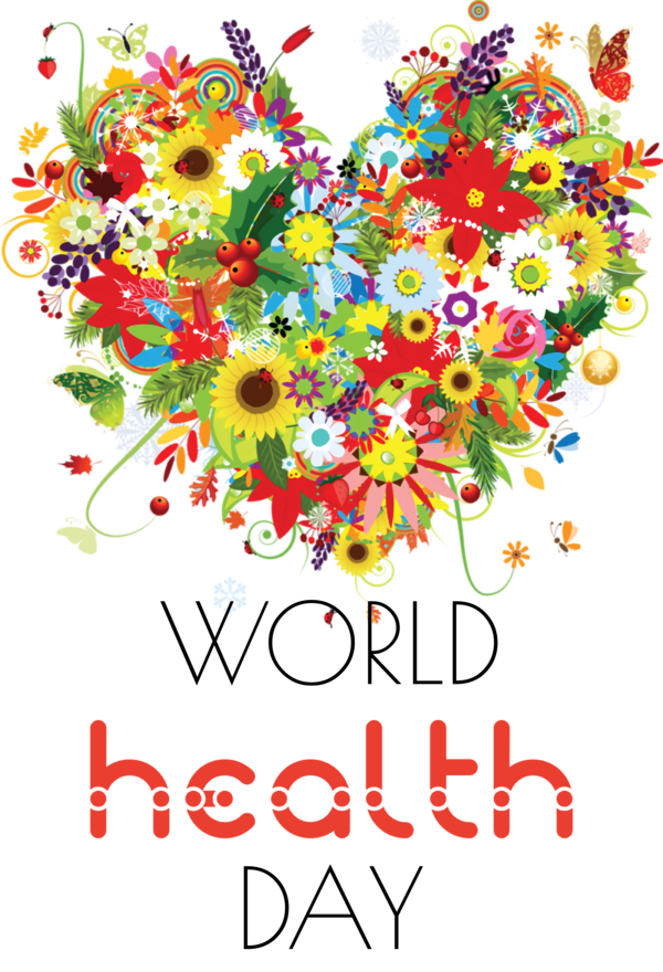 Transparent World Health Day Floral design Flower Drawing for Health Day for World Health Day