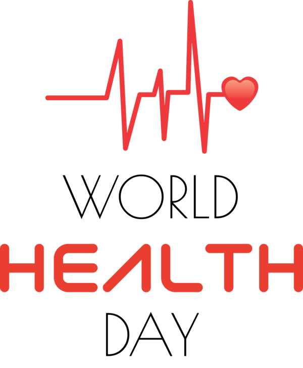 Transparent World Health Day Logo Line Meter for Health Day for World Health Day