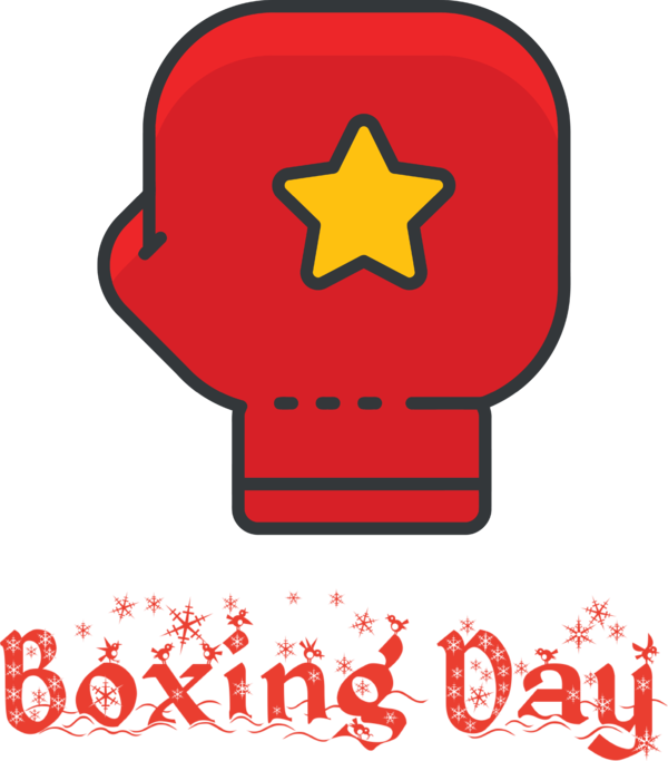 Transparent Boxing Day Sign Symbol Line for Happy Boxing Day for Boxing Day