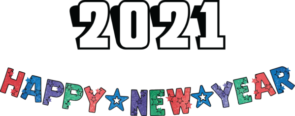 Transparent New Year Logo Banner Meter for Happy New Year 2021 for New Year